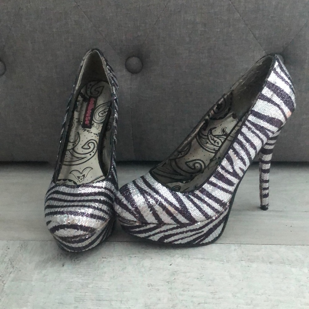 Sequin shoes